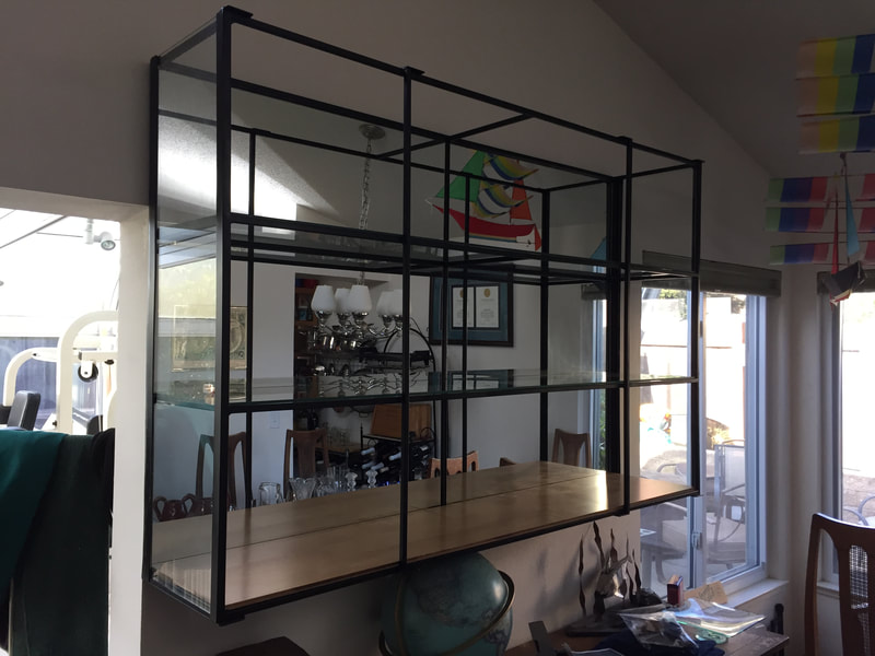 Welded china cabinet